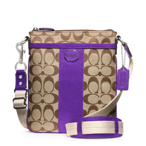 purple coach bag cheap|purple coach crossbody bag.